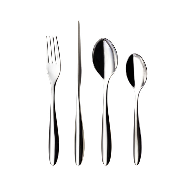 Nurso Lykke 24 Piece 18/10 Stainless Steel Cutlery Set, Service for 6